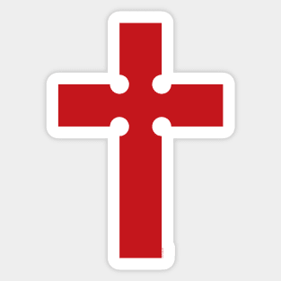 Clad Cross Sticker